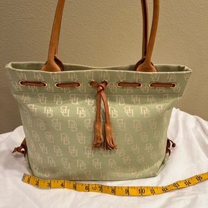 Dooney and Bourke Canvas Mint Green Handbag